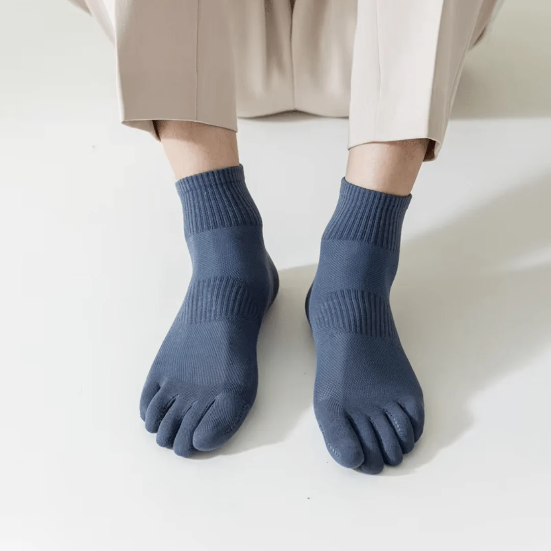 Chaussettes à 5 Doigts en Coton - Confort et Liberté – Image 3
