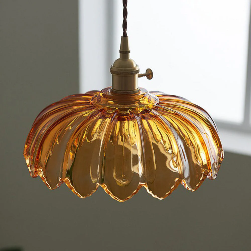 Lampe Vintage Nulina - Verre, Fleurs - Éclairage Romantique – Image 4