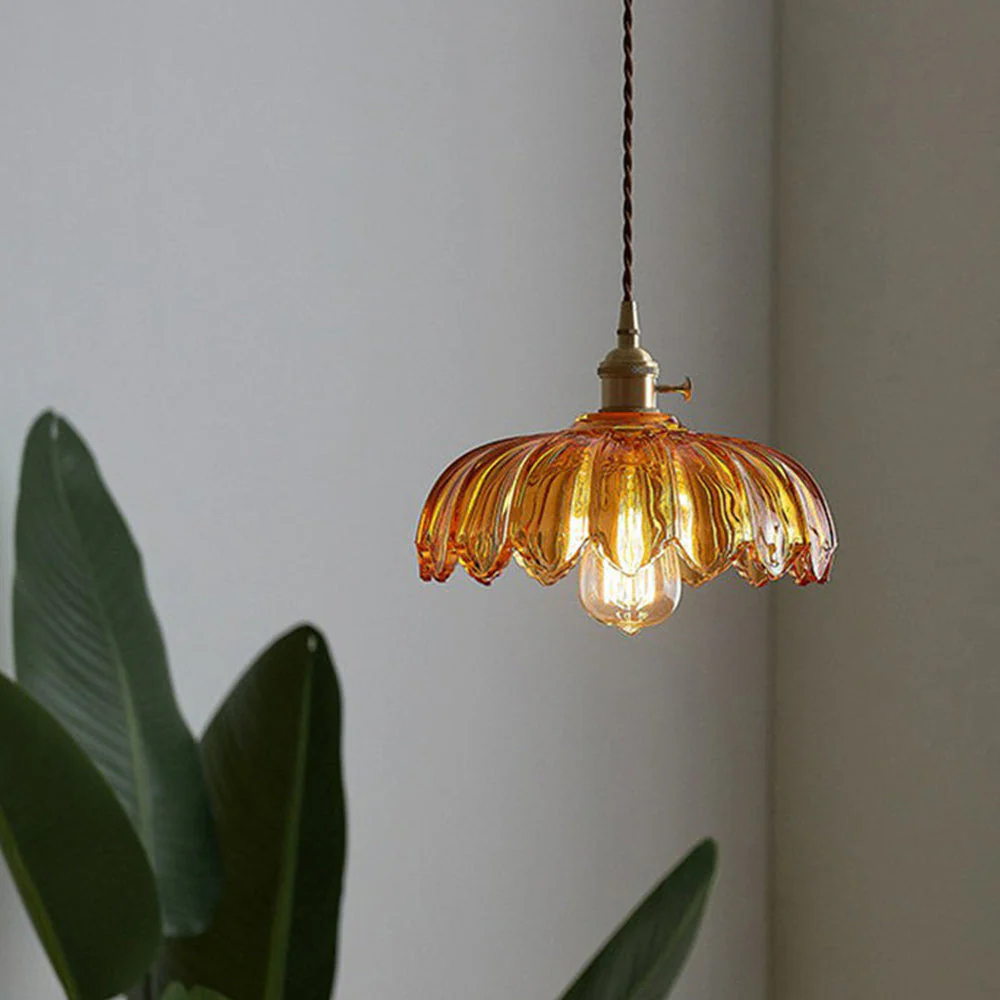 Lampe Vintage Nulina - Verre, Fleurs - Éclairage Romantique – Image 6