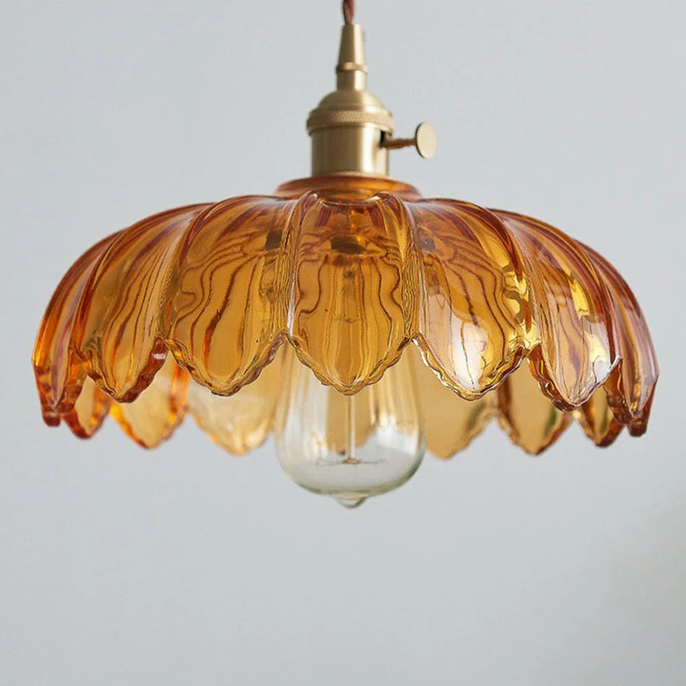 Lampe Vintage Nulina - Verre, Fleurs - Éclairage Romantique – Image 7