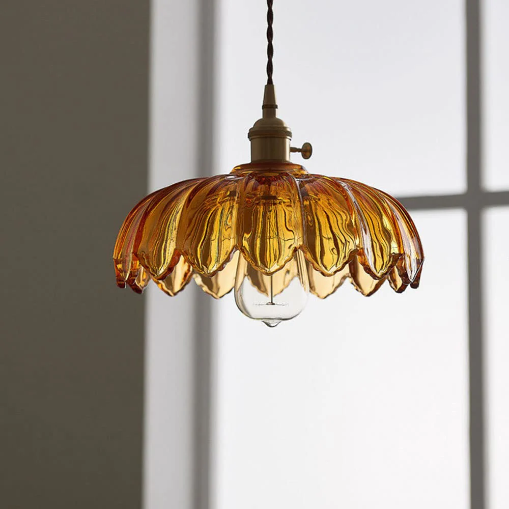 Lampe Vintage Nulina - Verre, Fleurs - Éclairage Romantique – Image 8