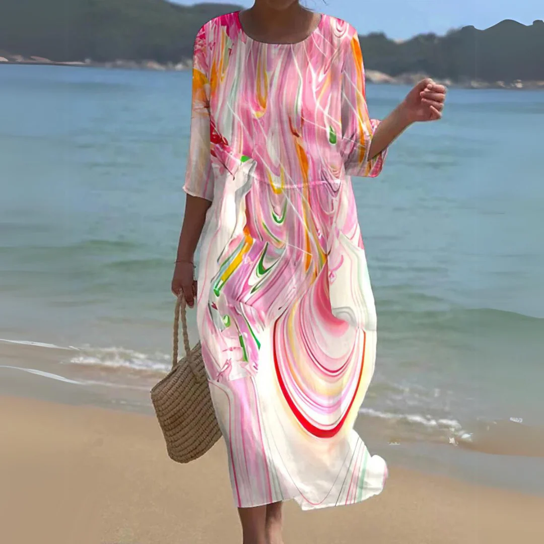 Robe Midi d'Été Confortable Femme - Styles Variés – Image 9